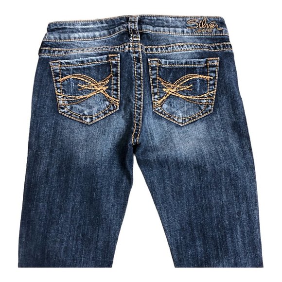 Silver Jeans Women Tuesday Low Rise Bootcut Jean Medium/Light Blue, Size 28 x 31 - Picture 7 of 11